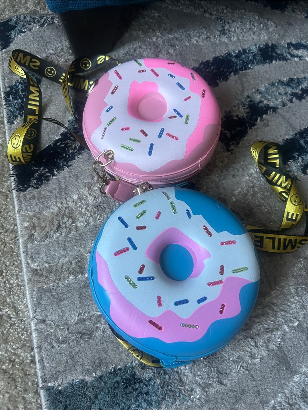 Kids Donut Crossbody Bag - Pink & Blue